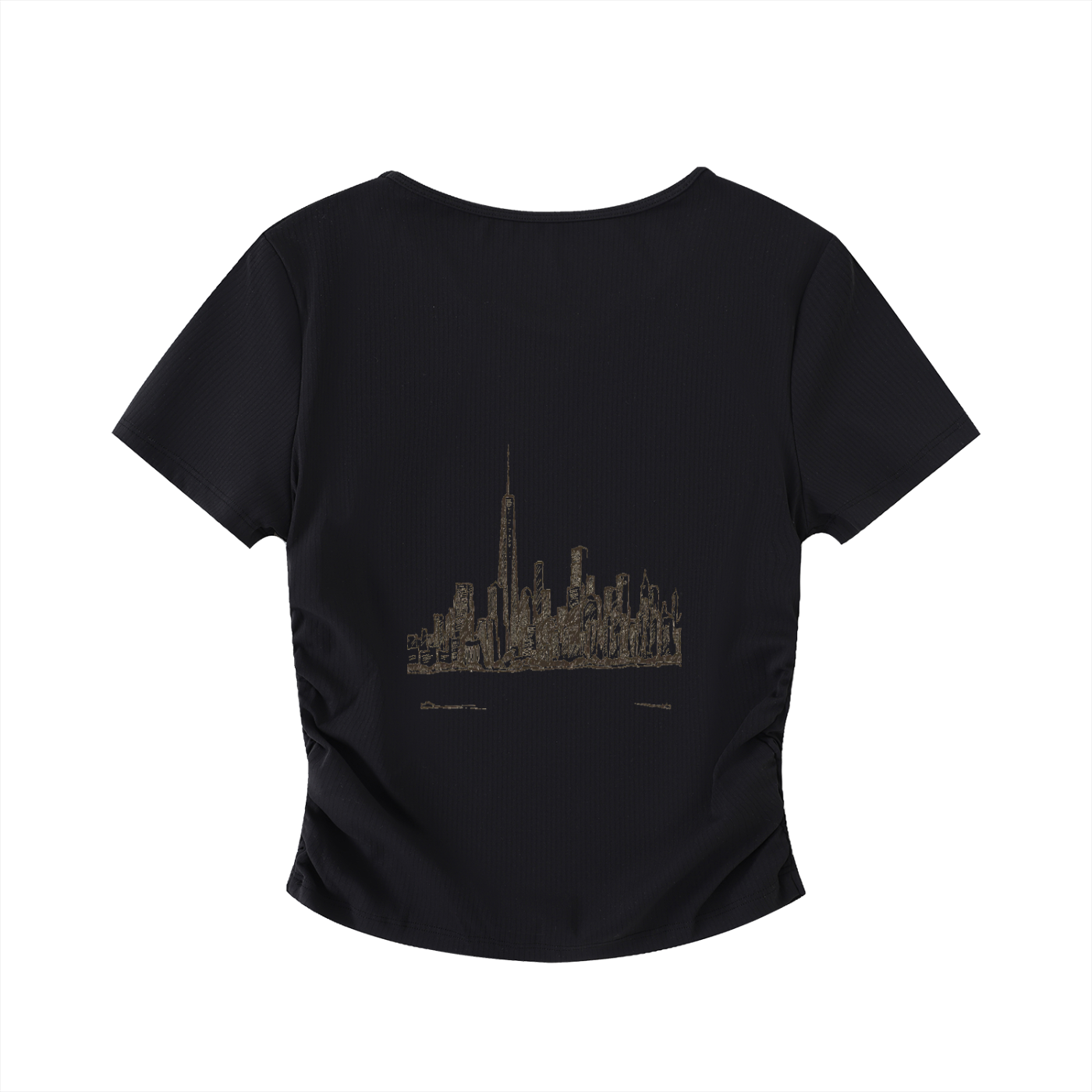 Ruched Bodycon Crop Top