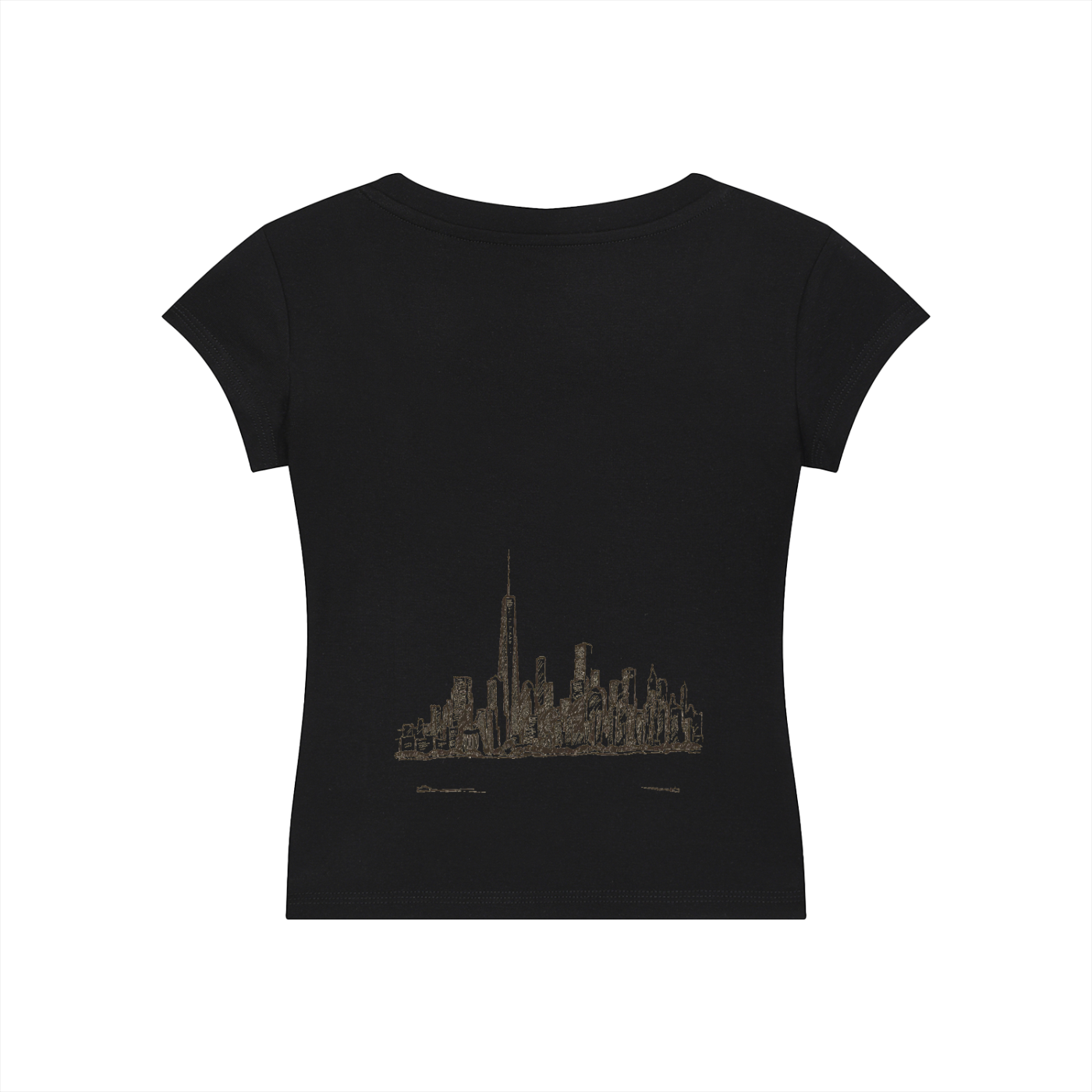 Essential V-Neck Bodycon T-Shirt