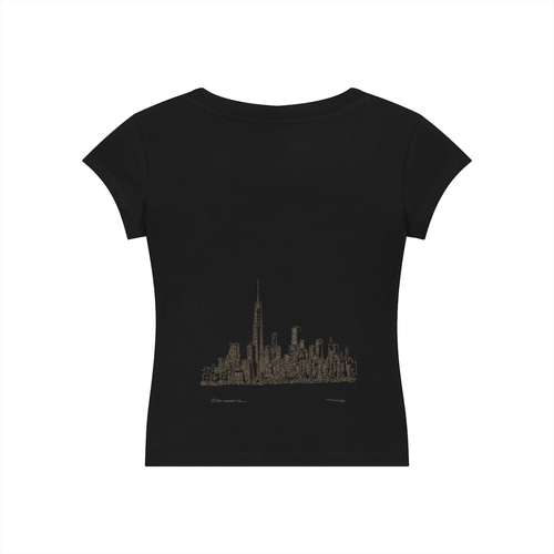 Essential V-Neck Bodycon T-Shirt